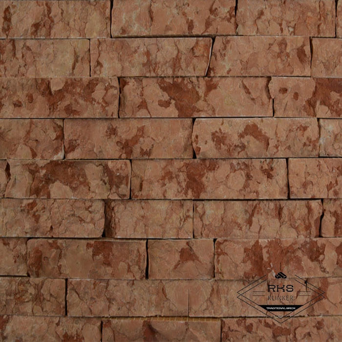 Фасадный камень Полоса - Мрамор Rojo Alicante в Липецке